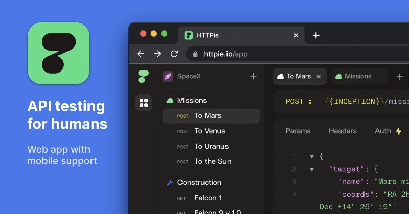 HTTPie for Web — API testing client