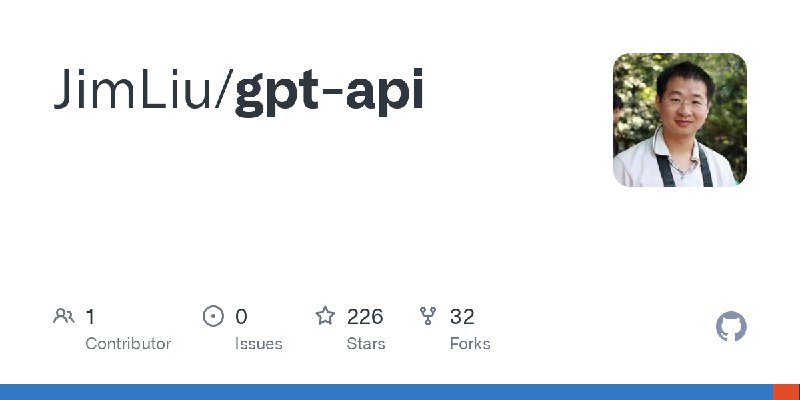 GitHub - JimLiu/gpt-api