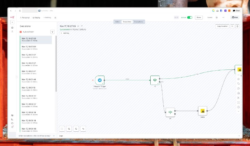 n8n 的 telegram  channel post trigger 总是会触发两次😇不知道为什么n8n 的 telegram  channel post trigger 总是会触发两次😇不知道为什么